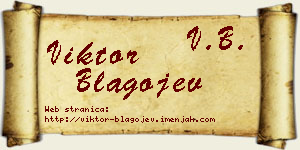 Viktor Blagojev vizit kartica